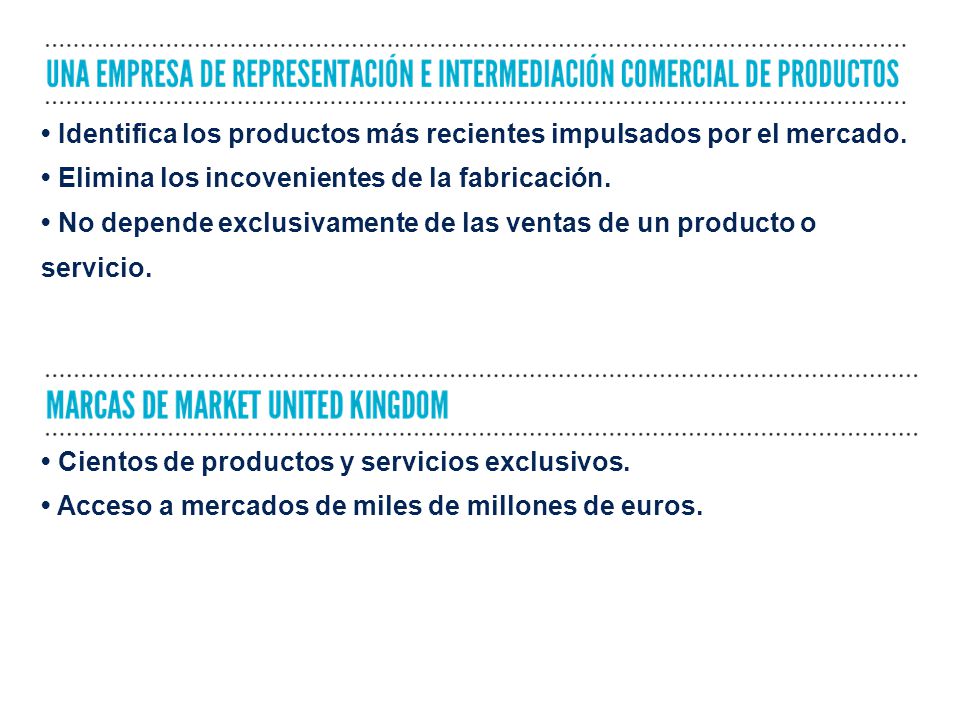 • Identifica los productos más recientes impulsados por el mercado.