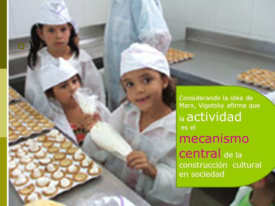 ) Considerando la idea de Marx, Vigotsky afirma que la actividad