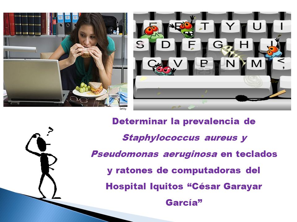 Determinar la prevalencia de Staphylococcus aureus y Pseudomonas aeruginosa en teclados y ratones de computadoras del Hospital Iquitos César Garayar García