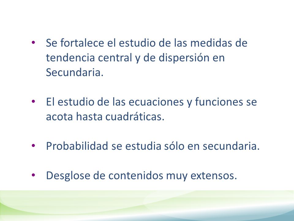 Se fortalece el estudio de las medidas de tendencia central y de dispersión en Secundaria.