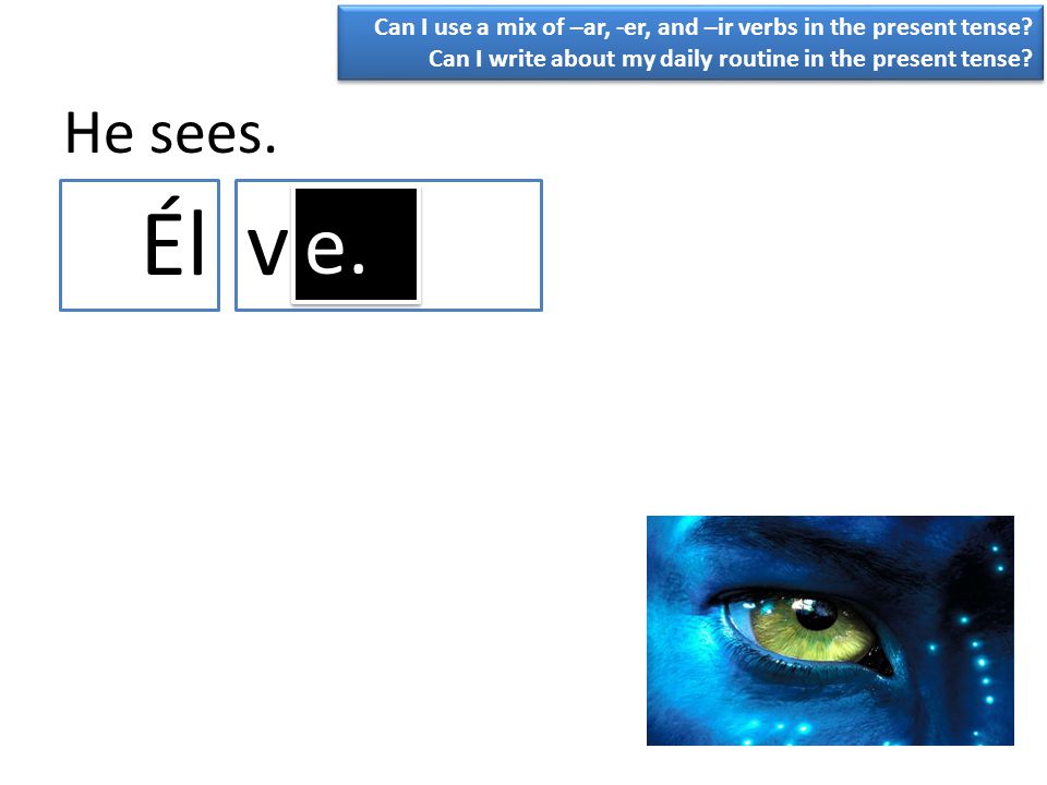 Can I use a mix of –ar, -er, and –ir verbs in the present tense