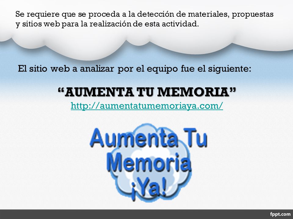 Se requiere que se proceda a la detección de materiales, propuestas y sitios web para la realización de esta actividad.
