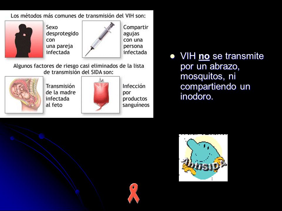 VIH no se transmite por un abrazo, mosquitos, ni compartiendo un inodoro.