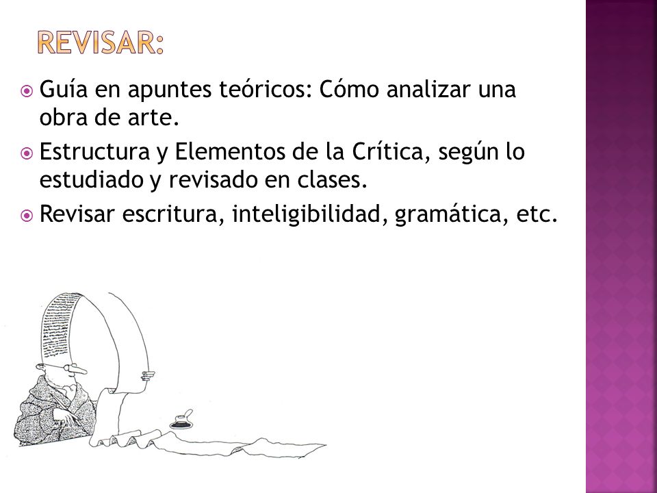 REVISAR: Guía en apuntes teóricos: Cómo analizar una obra de arte.