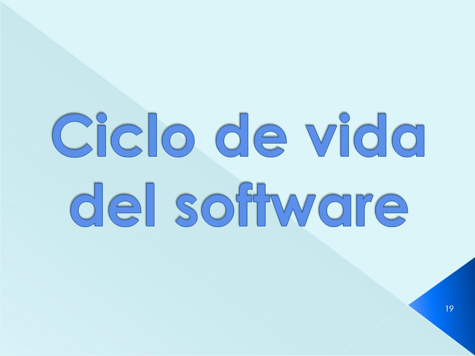 Ciclo de vida del software