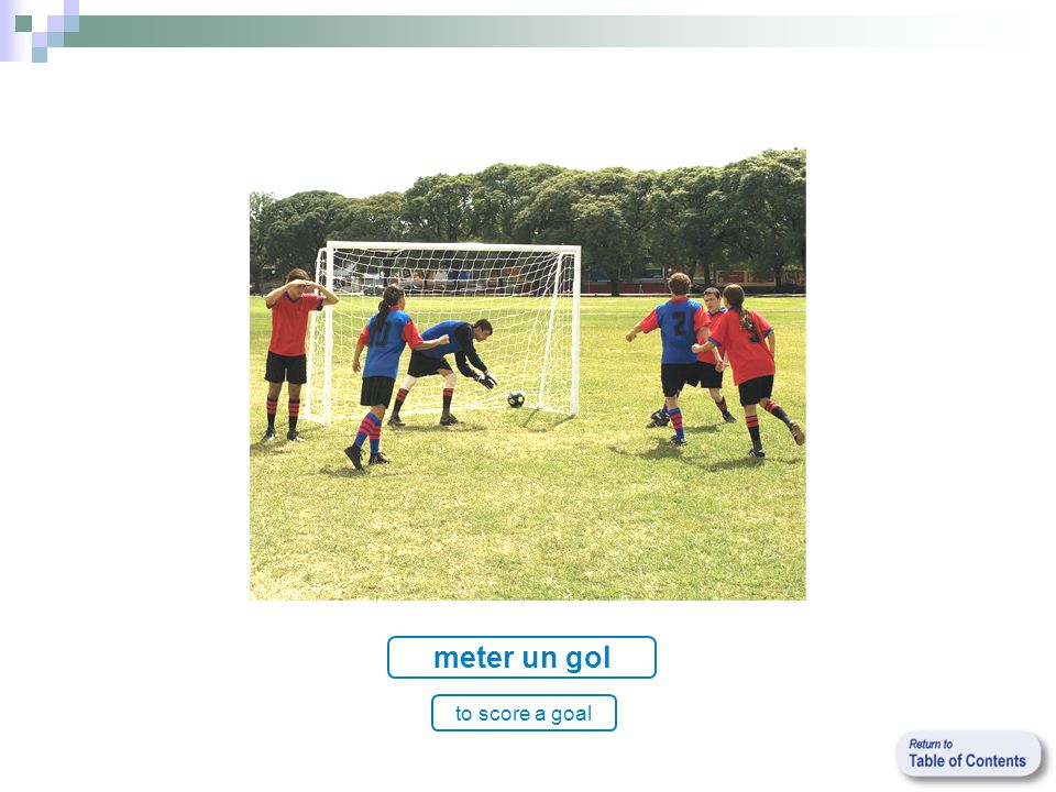 meter un gol to score a goal
