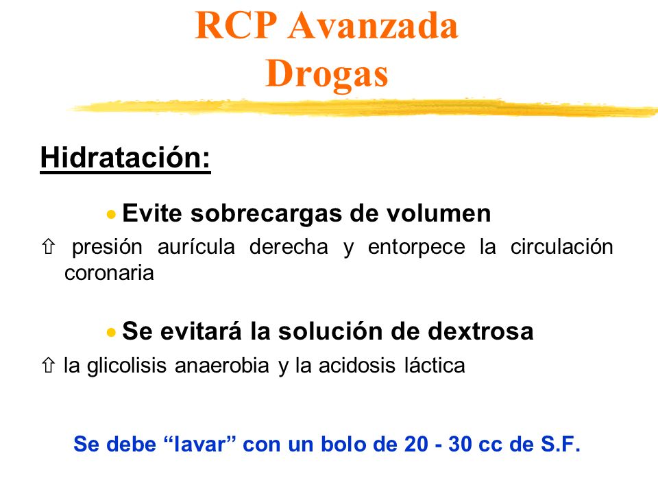 Se debe lavar con un bolo de cc de S.F.