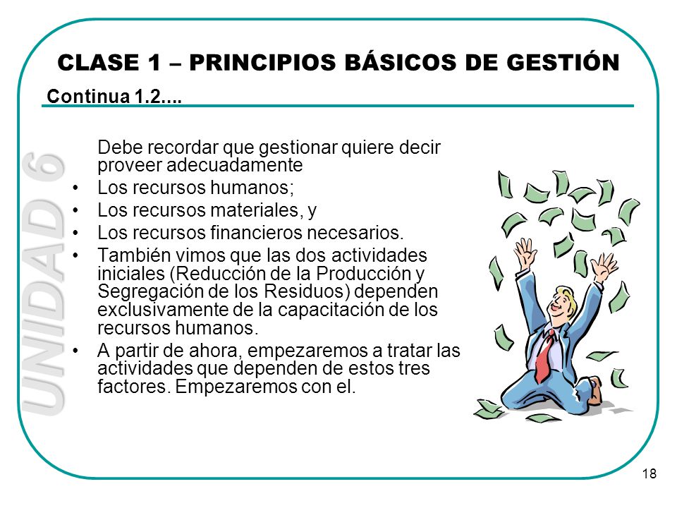 CLASE 1 – PRINCIPIOS BÁSICOS DE GESTIÓN