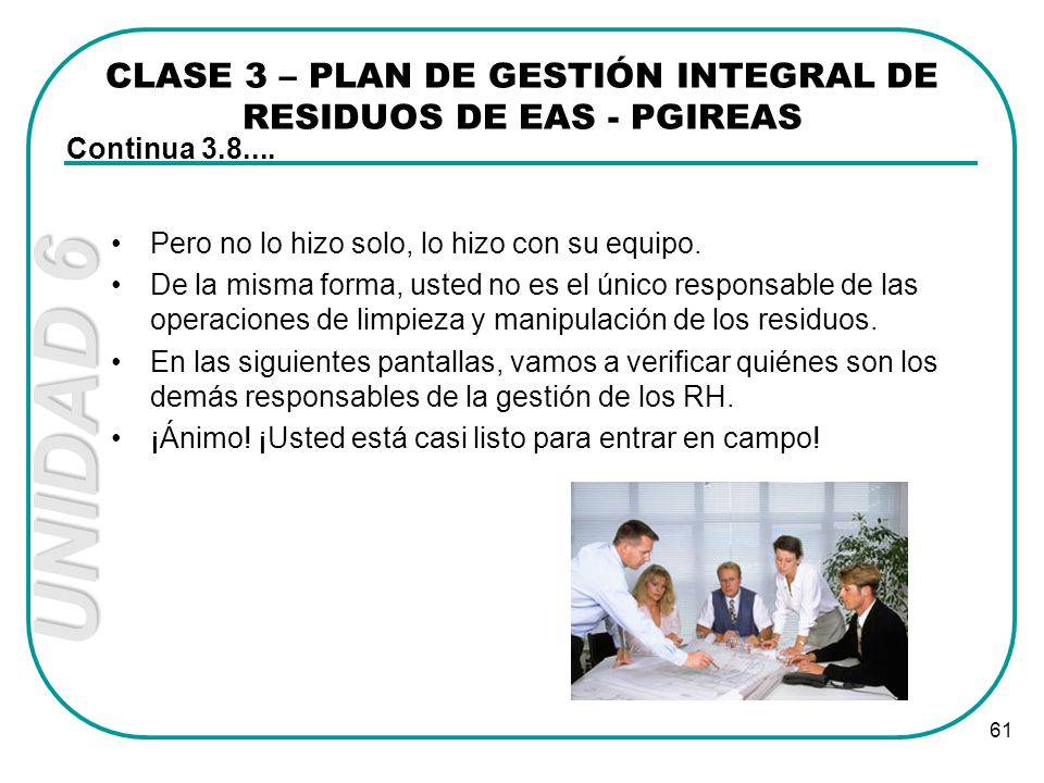 CLASE 3 – PLAN DE GESTIÓN INTEGRAL DE RESIDUOS DE EAS - PGIREAS