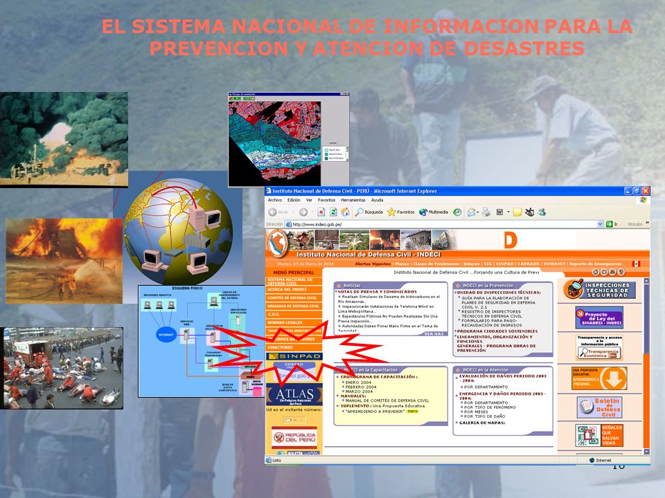 EL SISTEMA NACIONAL DE INFORMACION PARA LA PREVENCION Y ATENCION DE DESASTRES