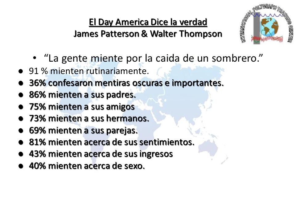 El Day America Dice la verdad James Patterson & Walter Thompson