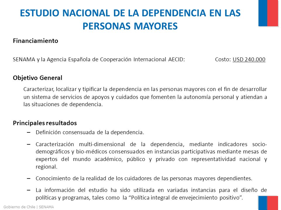 ESTUDIO NACIONAL DE LA DEPENDENCIA EN LAS PERSONAS MAYORES