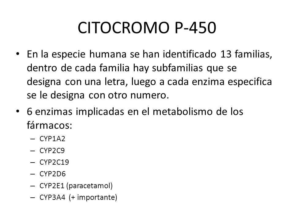 CITOCROMO P-450