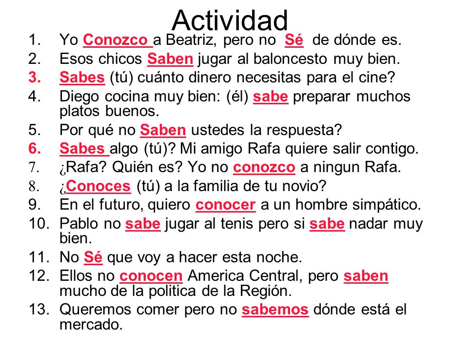 Actividad Yo Conozco a Beatriz, pero no Sé de dónde es.
