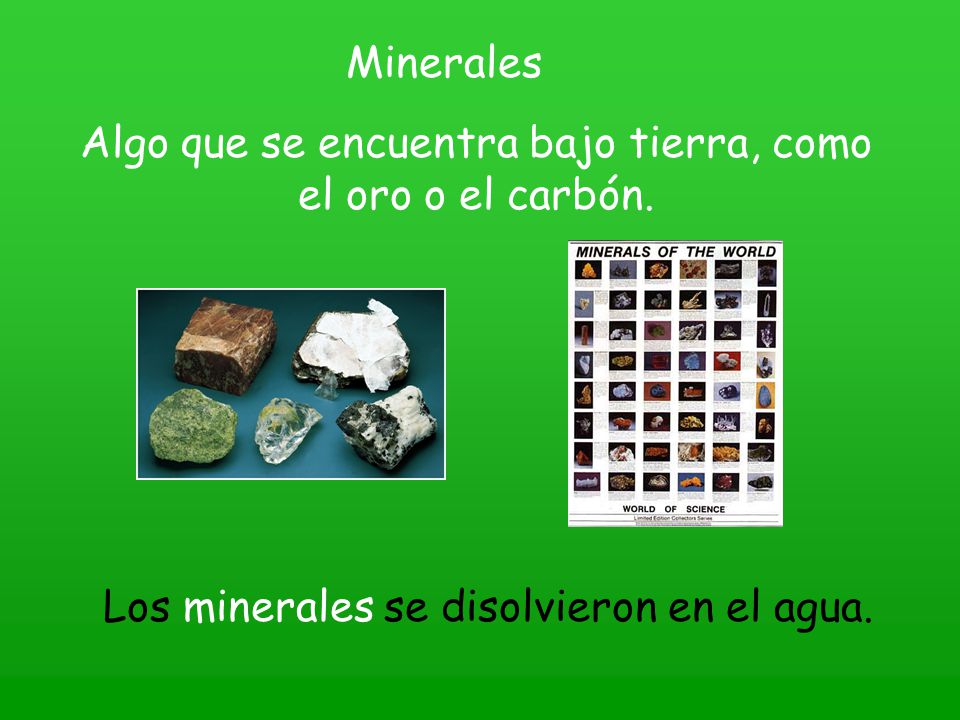 Algo que se encuentra bajo tierra, como el oro o el carbón.