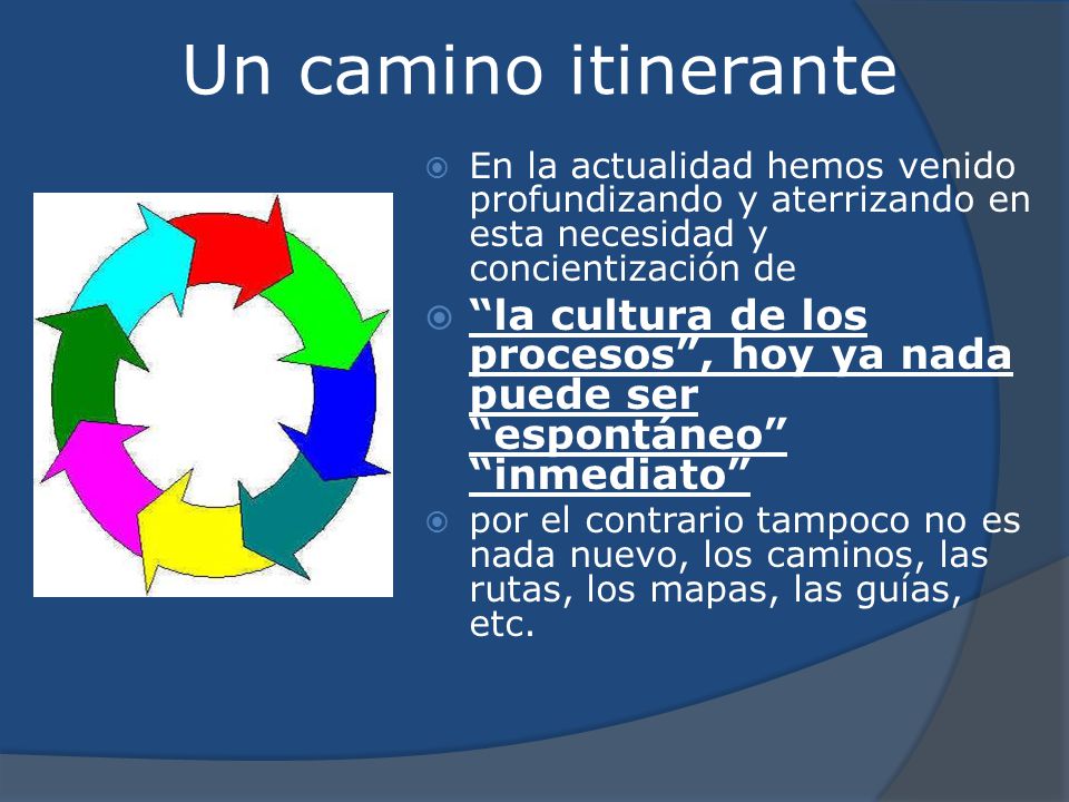 Un camino itinerante En la actualidad hemos venido profundizando y aterrizando en esta necesidad y concientización de.