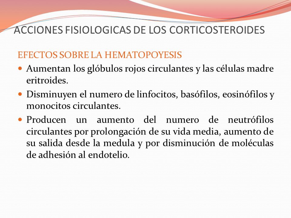 ACCIONES FISIOLOGICAS DE LOS CORTICOSTEROIDES