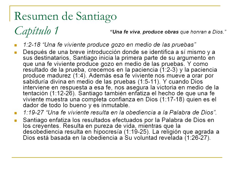Resumen de Santiago Capítulo 1