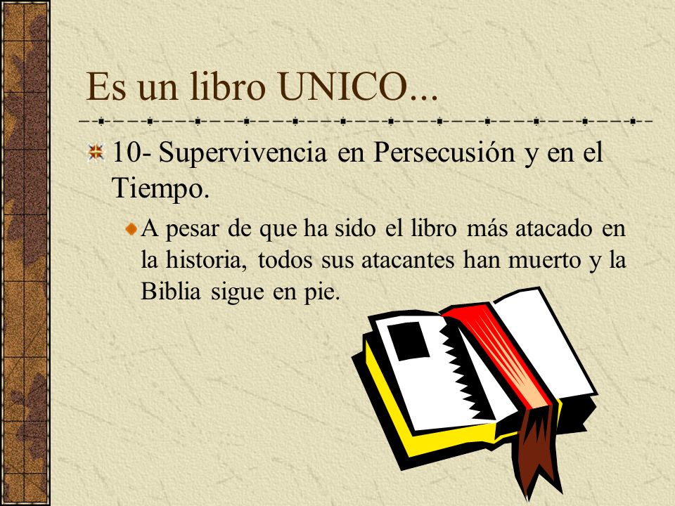 Es un libro UNICO Supervivencia en Persecusión y en el Tiempo.