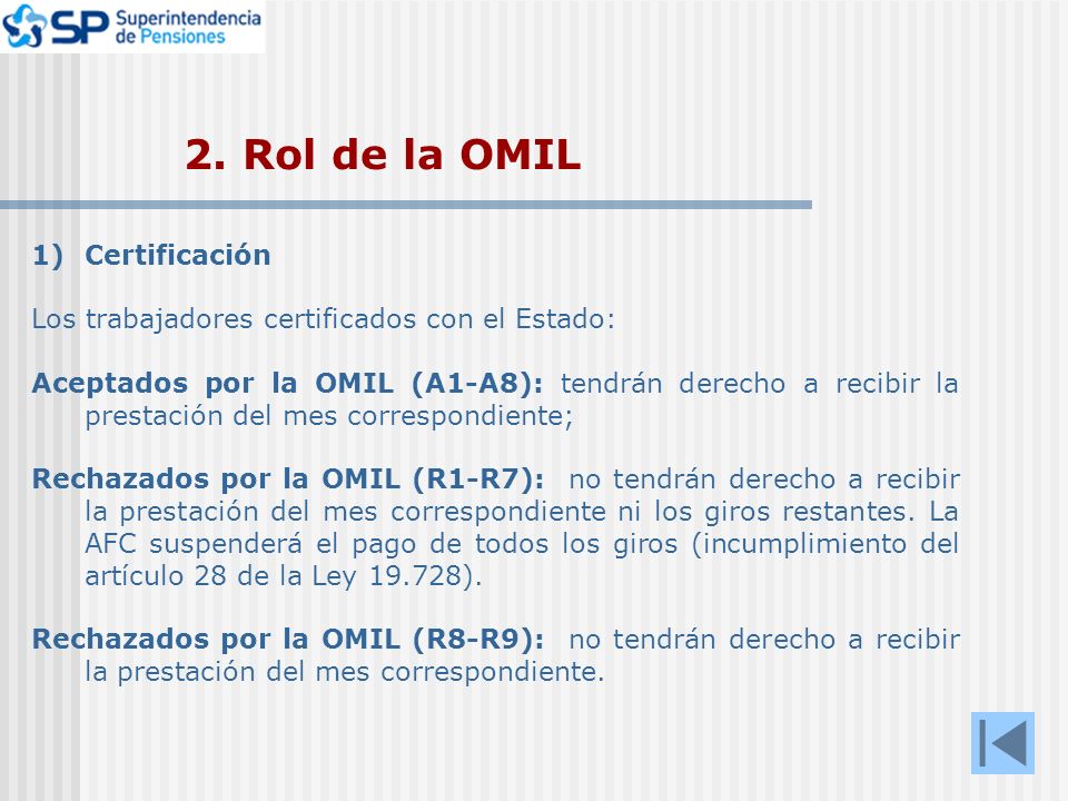 2. Rol de la OMIL Certificación