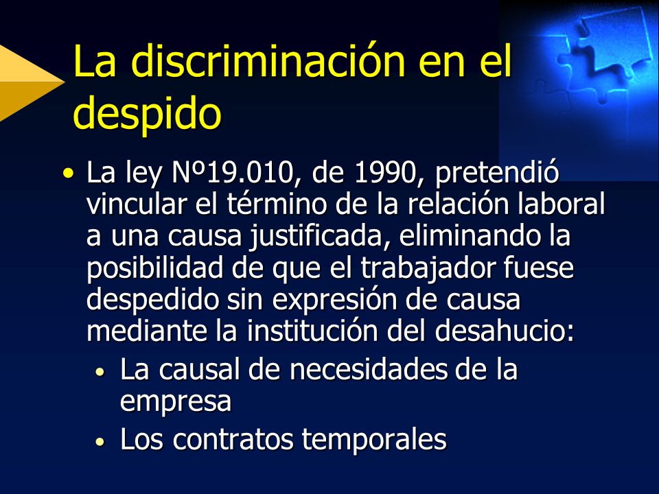 La discriminación en el despido