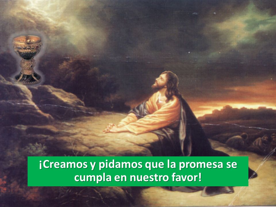 ¡Creamos y pidamos que la promesa se cumpla en nuestro favor!