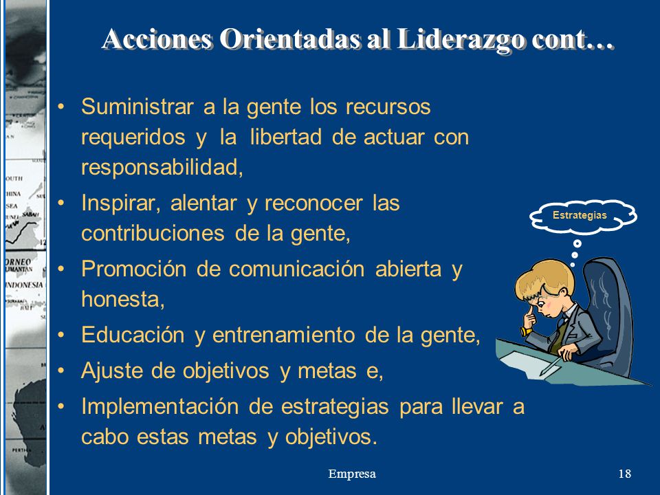 Acciones Orientadas al Liderazgo cont…