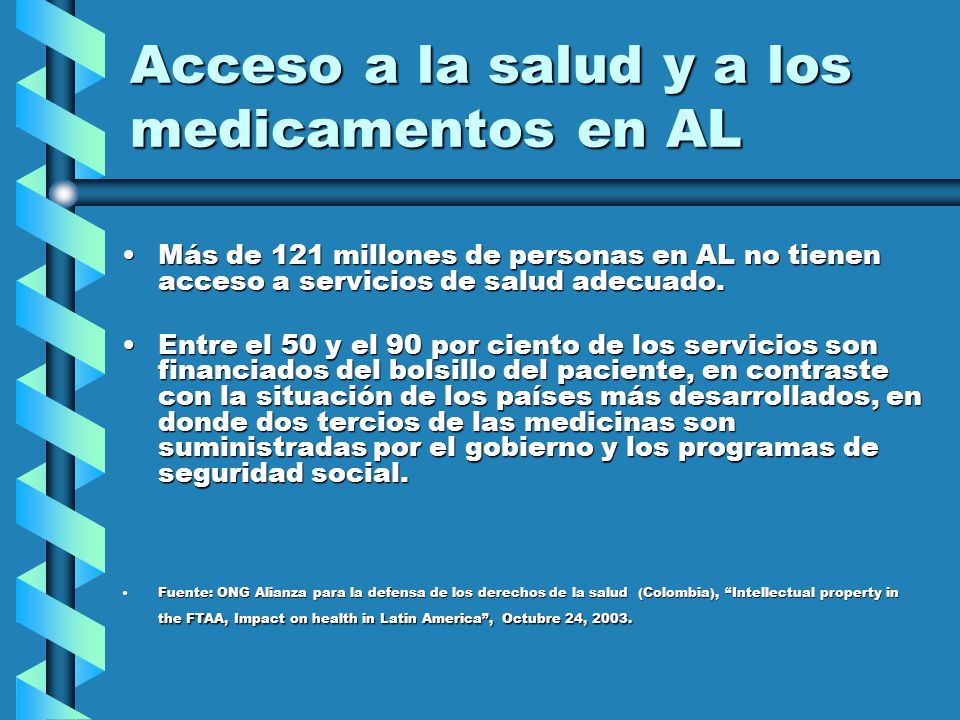 Acceso a la salud y a los medicamentos en AL