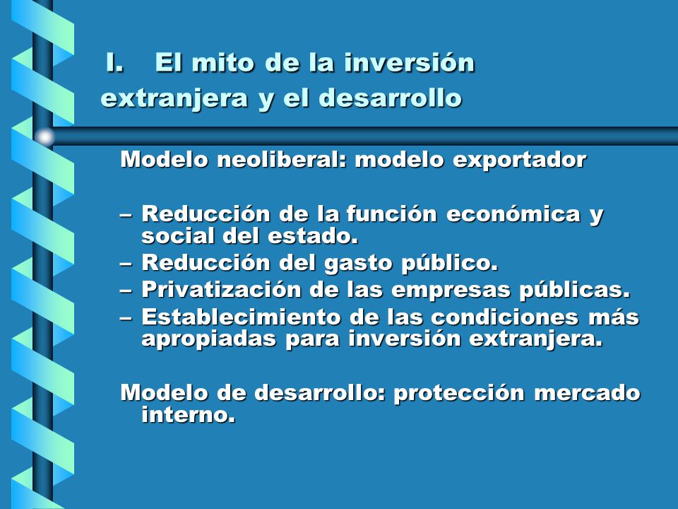I. El mito de la inversión extranjera y el desarrollo