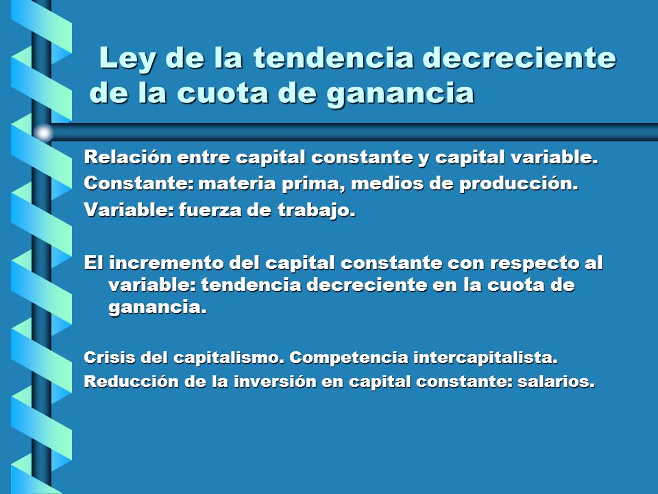 Ley de la tendencia decreciente de la cuota de ganancia