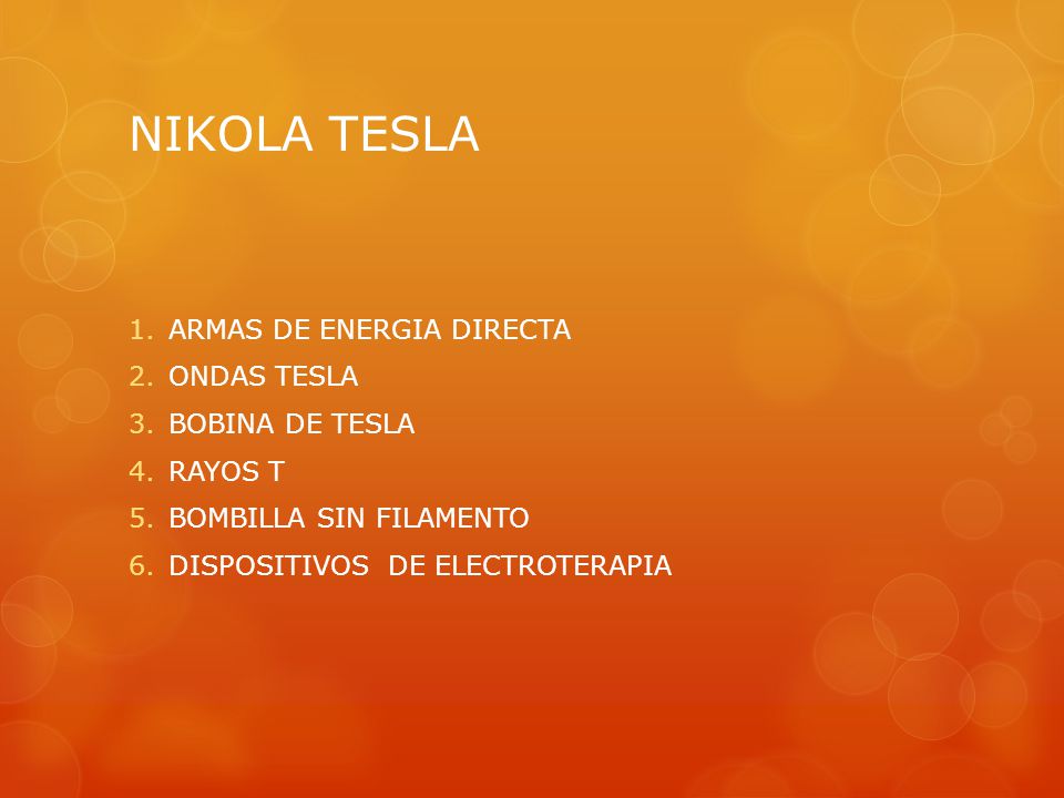 NIKOLA TESLA ARMAS DE ENERGIA DIRECTA ONDAS TESLA BOBINA DE TESLA