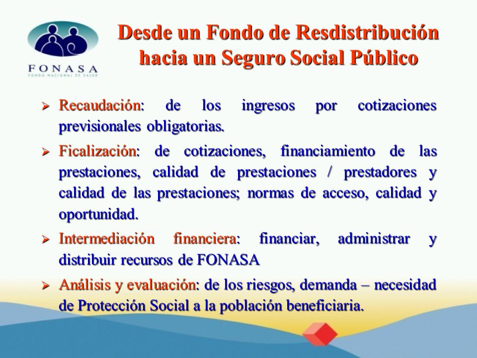 Desde un Fondo de Resdistribución hacia un Seguro Social Público