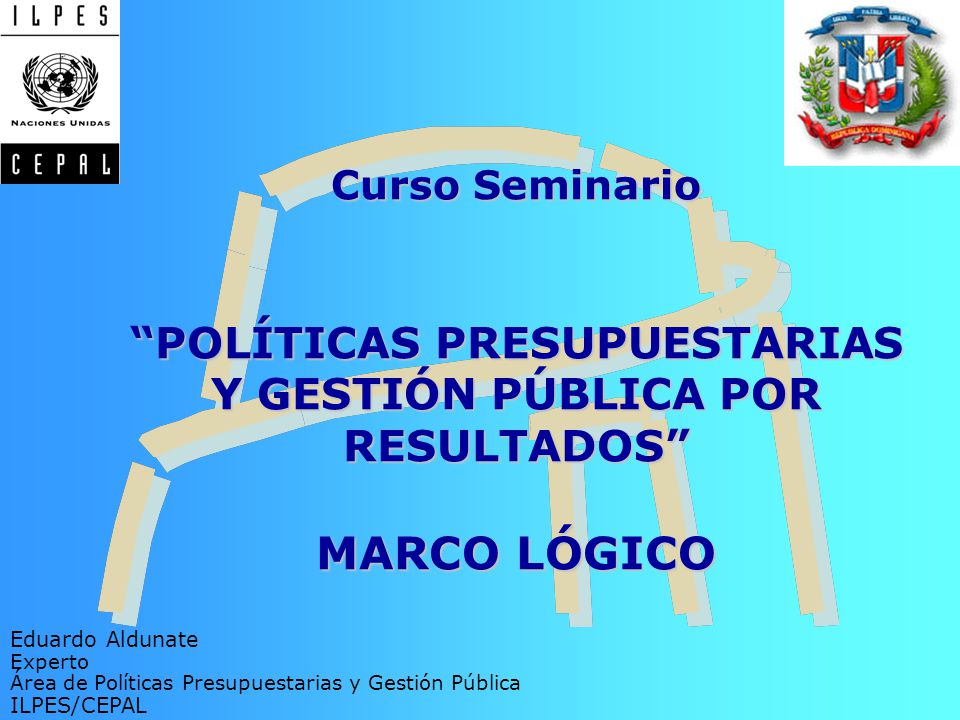 Curso Seminario POLÍTICAS PRESUPUESTARIAS Y GESTIÓN PÚBLICA POR RESULTADOS MARCO LÓGICO