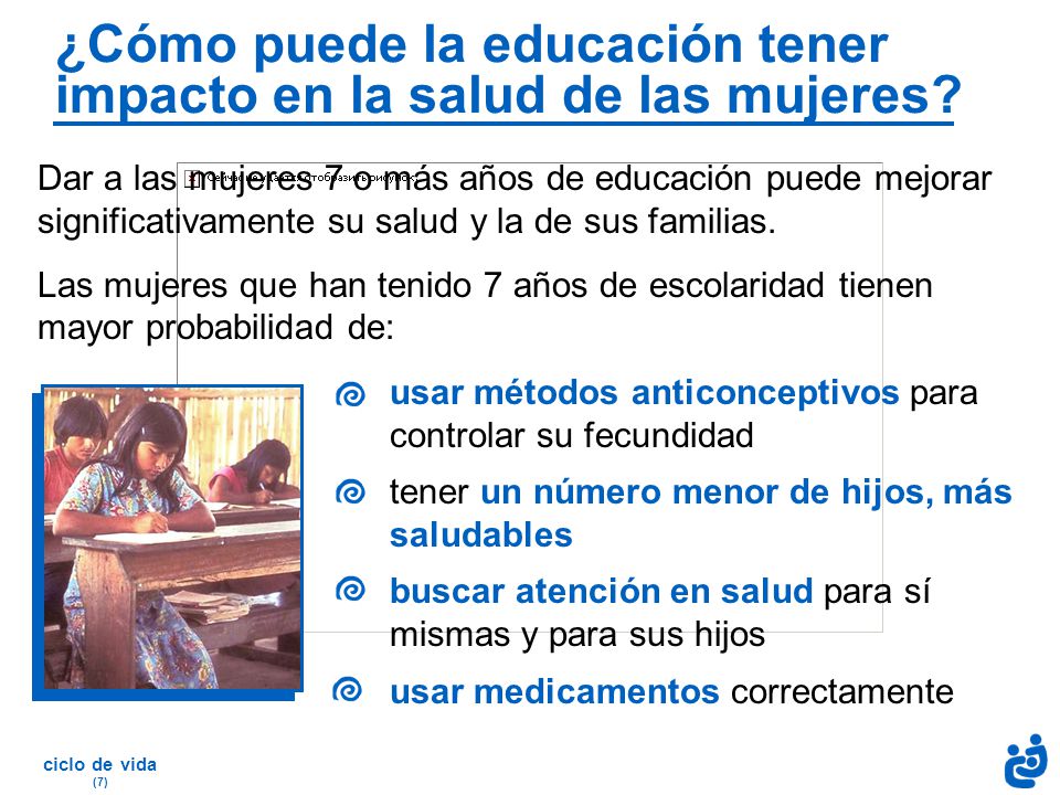 ¿Cómo puede la educación tener impacto en la salud de las mujeres