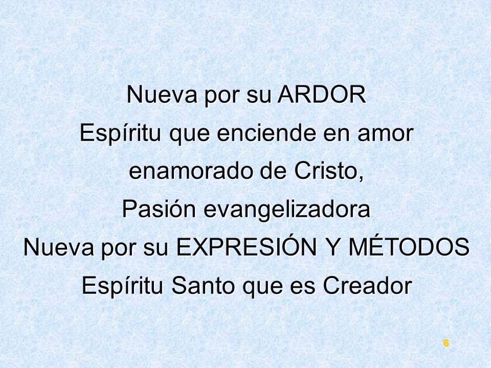 Espíritu que enciende en amor enamorado de Cristo,