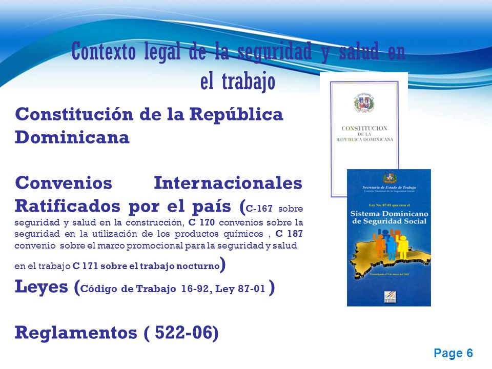 Contexto legal de la seguridad y salud en el trabajo