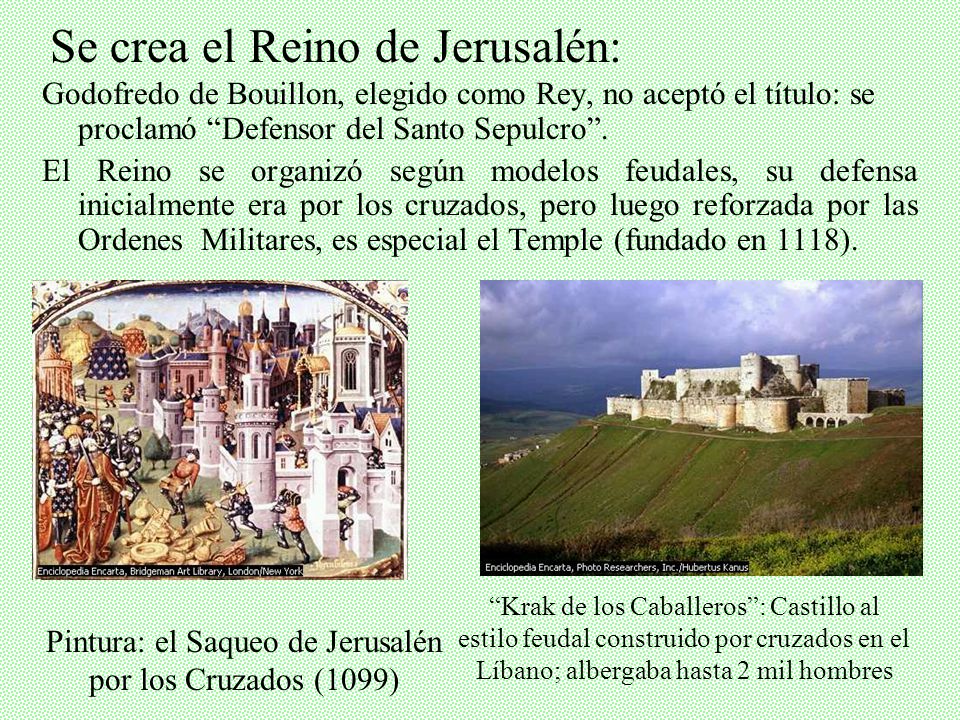 Pintura: el Saqueo de Jerusalén por los Cruzados (1099)