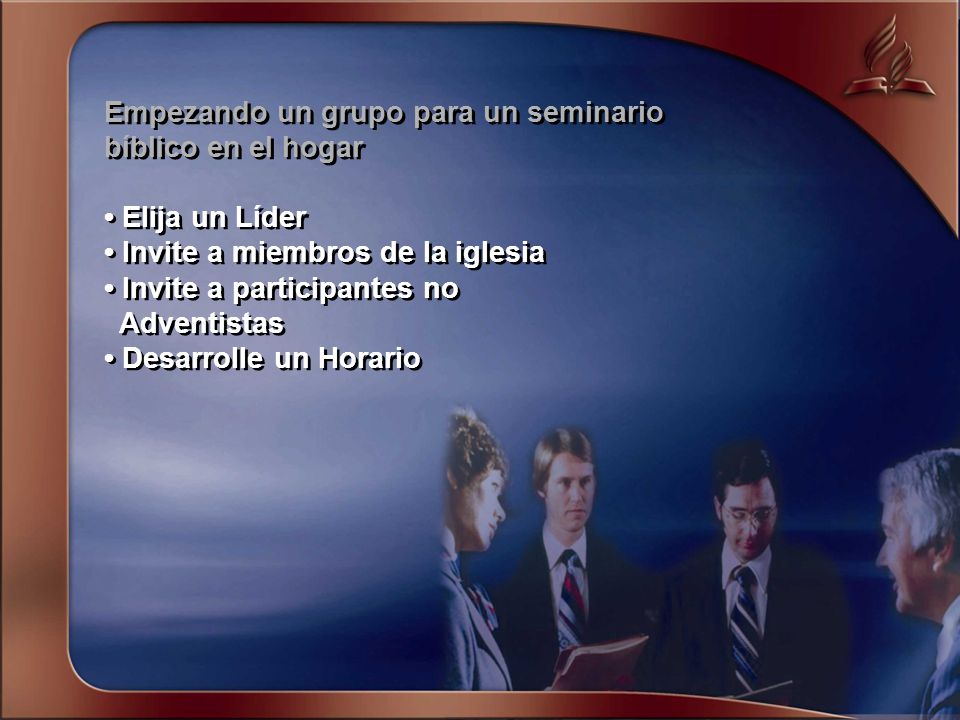 Empezando un grupo para un seminario bíblico en el hogar