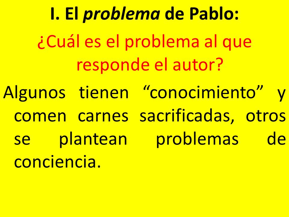 ¿Cuál es el problema al que responde el autor