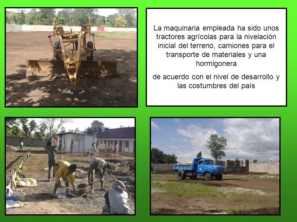 de acuerdo con el nivel de desarrollo y las costumbres del país