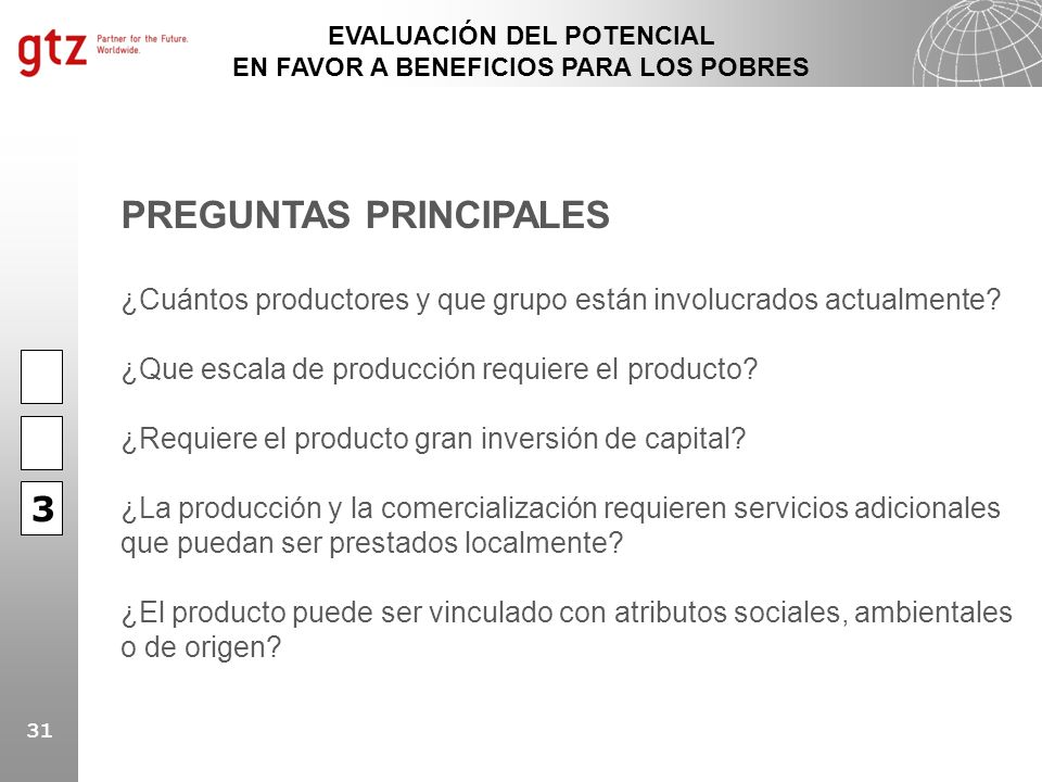 EVALUACIÓN DEL POTENCIAL EN FAVOR A BENEFICIOS PARA LOS POBRES