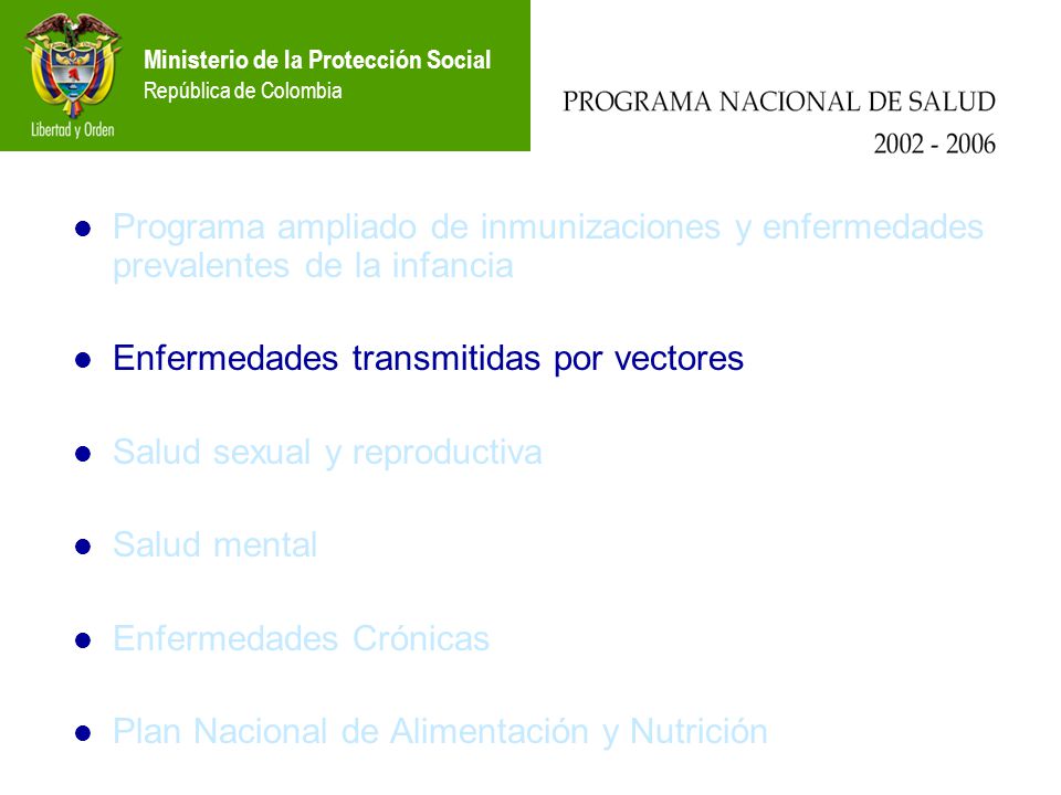 Programa ampliado de inmunizaciones y enfermedades prevalentes de la infancia