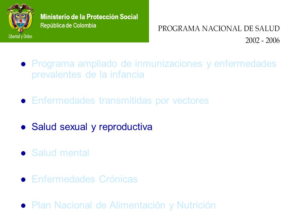 Programa ampliado de inmunizaciones y enfermedades prevalentes de la infancia