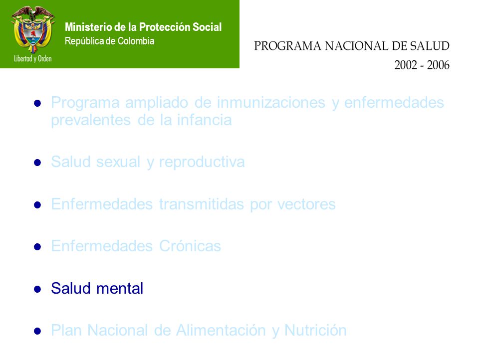 Programa ampliado de inmunizaciones y enfermedades prevalentes de la infancia