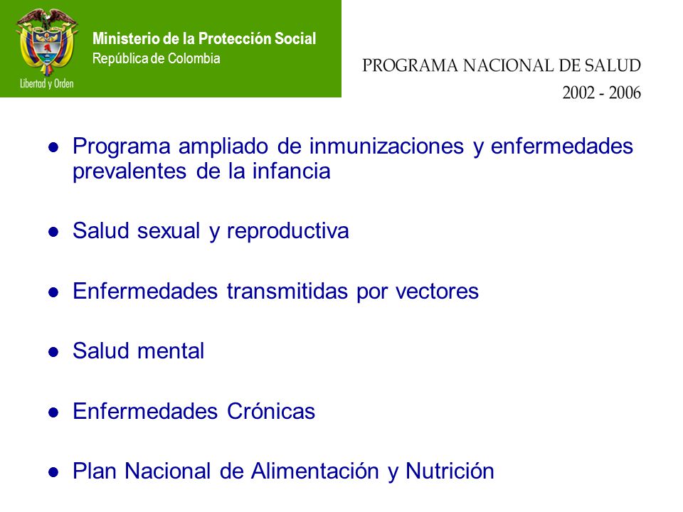 Programa ampliado de inmunizaciones y enfermedades prevalentes de la infancia