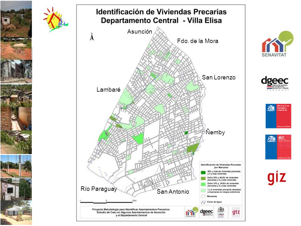 Asunción Fdo. de la Mora San Lorenzo Lambaré Ñemby Río Paraguay San Antonio
