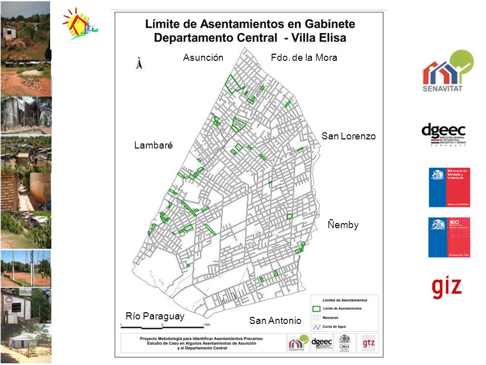 Asunción Fdo. de la Mora San Lorenzo Lambaré Ñemby Río Paraguay San Antonio