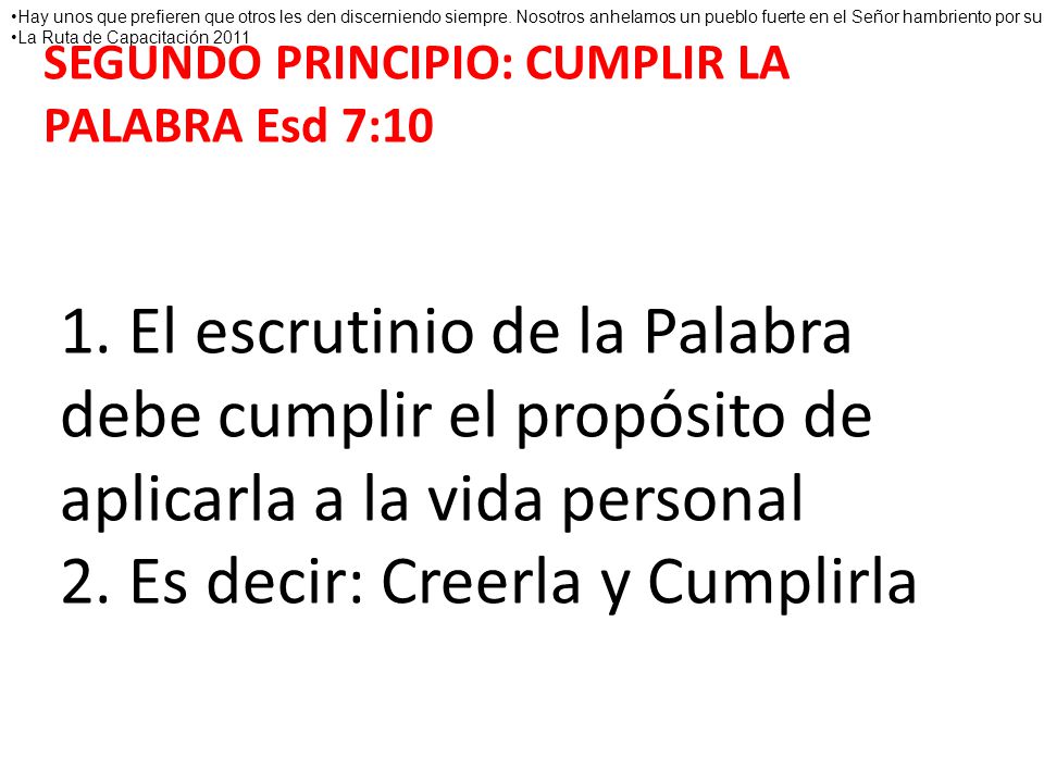 Hay unos que prefieren que otros les den discerniendo siempre