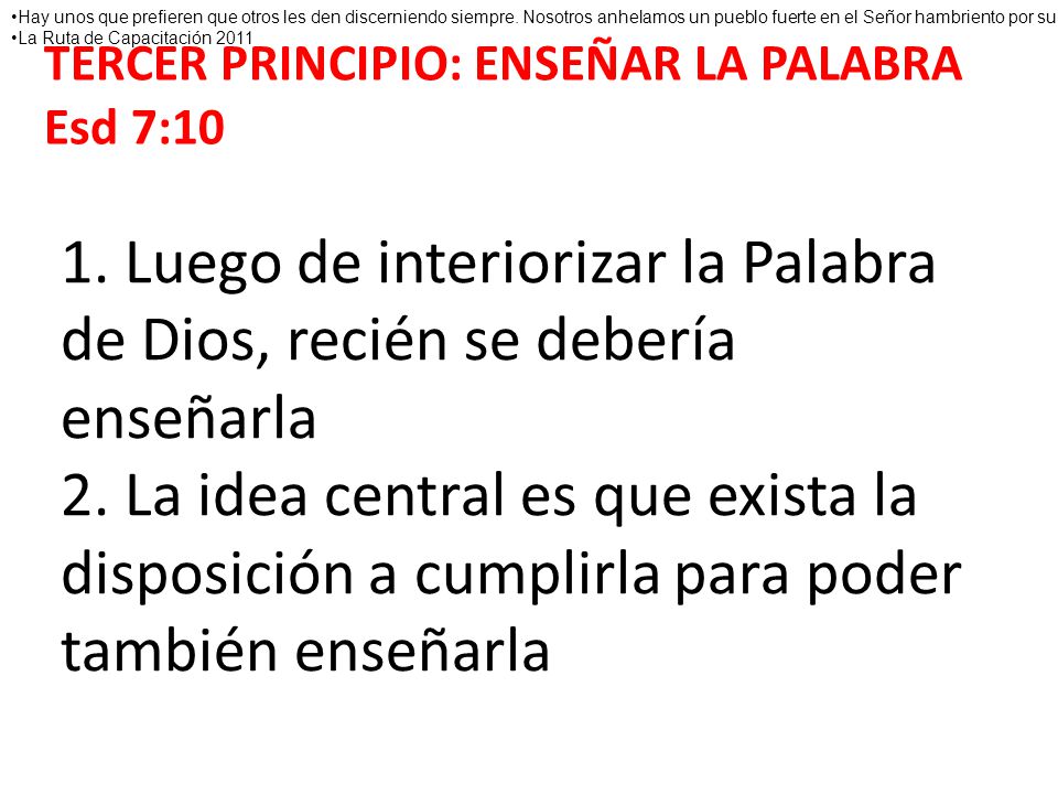Hay unos que prefieren que otros les den discerniendo siempre