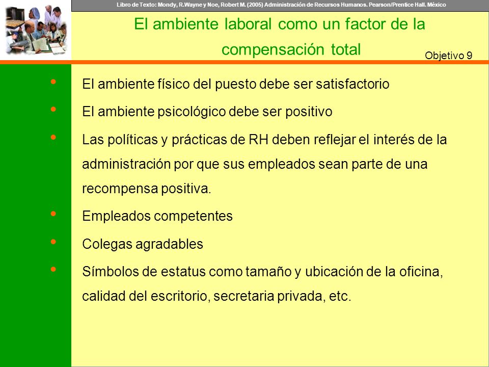 El ambiente laboral como un factor de la compensación total